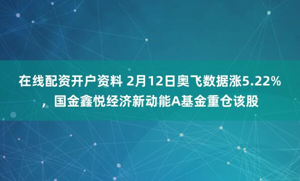 在线配资开户资料 2月12日奥飞数据涨5.22%，国金鑫悦经济新动能A基金重仓该股